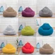 Penyimpanan Penutup Sofa Bean Bag Persegi